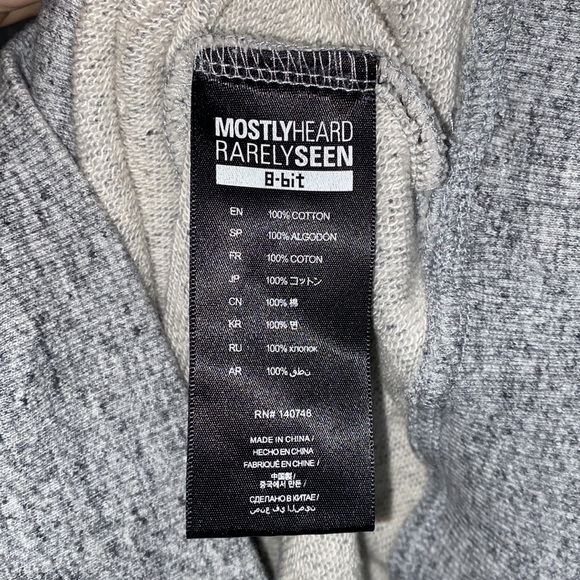 Mostly Heard Rarely Seen, 8-Bit 3D Graphic Balenciaga Speed Runner Logo Hoodie - Picture 5 of 6